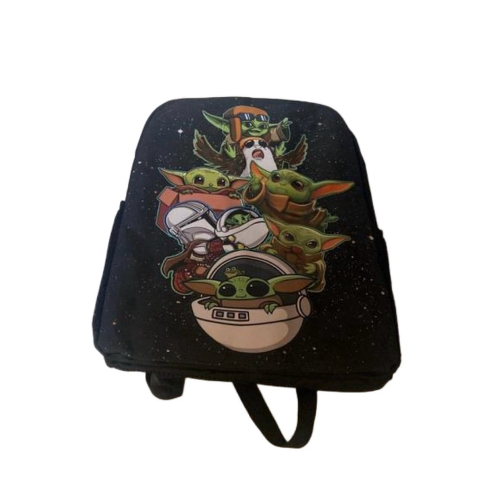 Baby Yoda Unisex Unbranded Backpack One Size Black